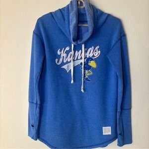 Original Retro Brand Blue Kansas Jayhawks Hoodie